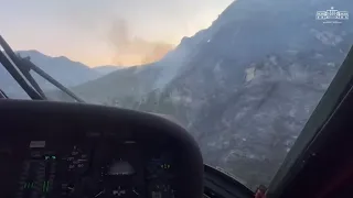 Zjarri në Krujë nën kontroll / Nufi: Mbi 400 efektivë dy helikopterë vijojnë ndërhyrjen