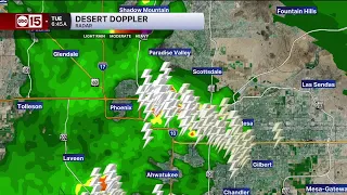 Strong thunderstorms pushing through parts of the Valley Tuesday morning