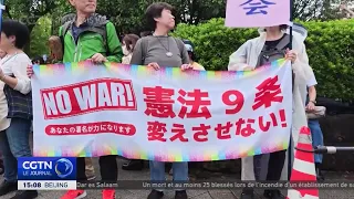 Tokyo: Protests against military expansion and constitutional revision