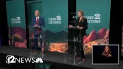 2 AZ gubernatorial candidates debate, incumbent Katie Hobbs abstains