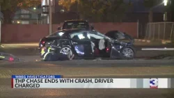 THP chase ends with crash, driver charged