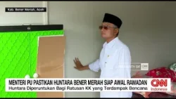 Menteri PU Pastikan Huntara Bener Meriah Siap Awal Ramadan