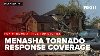 Local response to the July 2026 Fox Valley tornado on FOX 11 News at Five