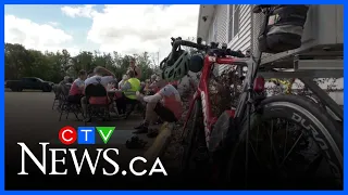 P.E.I. paramedics bike across island to honour fallen colleagues