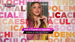 Artists send messages of support to Colombia after the earthquake