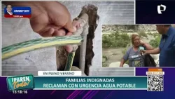 Vecinos de Chosica cansados de limitaciones en servicio de agua: Solo tienen durante una hora