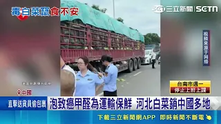 蔬果賣相好竟藏毒! 中國踢爆"甲醛白菜"危機 泡致癌甲醛為運輸保鮮｜三立財經iNEWS