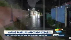 Río Wike a punto de desbordarse en Siguatepeque; varias familias sufren inundaciones en sus casas