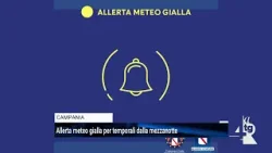 Allerta meteo gialla per temporali dalla mezzanotte