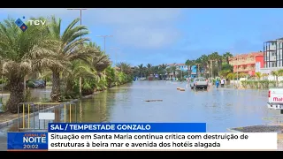 Critical situation in Santa Maria with seaside structures destroyed and hotel avenue flooded