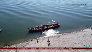 Hrvatska vojska spašava repliku nasukanog rimskog broda na obali Drave