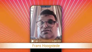 TV Oranje app videoboodschap - Frans Hoogstede