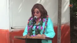 Leticia Lozano keeps her promise to families in Los Manantiales and breaks ground on a new bridge