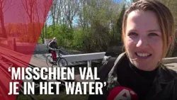 Verboden maar fietsers rijden toch massaal langs spoor Verboden maar fietsers rijden toch massaal langs spoor