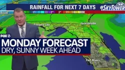 Tampa weather April 22, 2024 | warm, dry week in store this week