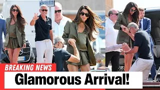 George Clooney Shows His Gentlemanly Side With Amal in Venice