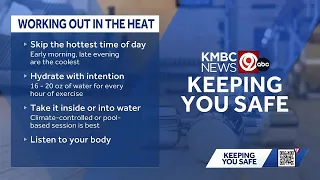 Personal trainer shares tips to stay safe during Kansas City's hot stretch
