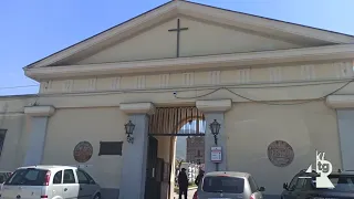 Mourners attend funeral of Mario Prete, who died on Ferragosto in Nocera Superiore