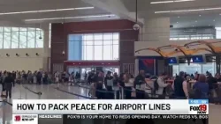 How to pack peace for airport lines