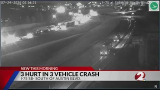 I-75 lanes back open after multi-vehicle crash