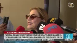 Fabiola Rosa presenta recurso de apelación ante el TJE por resultados en planilla de diputados de FM Fabiola Rosa presenta recurso de apelación ante el TJE por resultados en planilla de diputados de FM