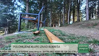 Polomljene klupe na vidikovcu iznad Bukreša: Komunalna milicija na terenu
