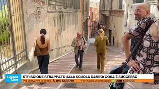 Banner removed by police at the Daneo school in Genoa: what happened