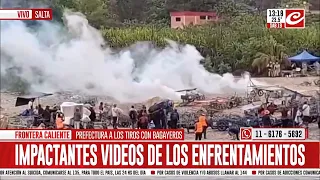 Frontera caliente: tremenda lluvia de balas entre Prefectura y bagayeros