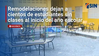 Renovations leave hundreds of students without classes at the start of the school year