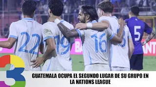 Guatemala ocupa el segundo lugar de su grupo en la Nations League