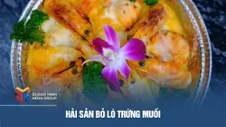 Hải sản bỏ lò trứng muối Hải sản bỏ lò trứng muối