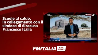 Scuole al caldo, in collegamento con il sindaco di Siracusa Francesco Italia