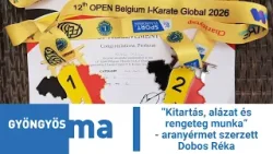 "Kitartás, alázat és rengeteg munka" - aranyérmet szerzett Dobos Réka