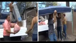 Tipitapa: Santa Claus Nica entrega ayuda a familia damnificada por incendio del 7 de febrero