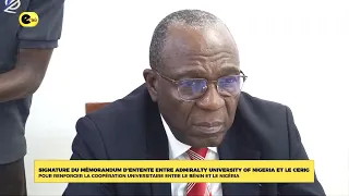 Signing of the memorandum of understanding between Admiralty University of Nigeria and CERIG