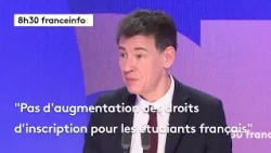 Sophie Adenot, repas à un euro, droits d'inscription... Philippe Baptiste dans le "8h30 franceinfo"