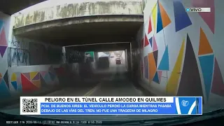DANGER IN THE AMODEO STREET TUNNEL IN QUILMES