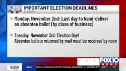 Important Alabama absentee ballot deadlines