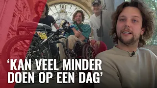 Handbike van acteur Daan Buringa gestolen