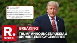 Trump Claims Russia and Ukraine Have Agreed to ‘Energy Ceasefire’