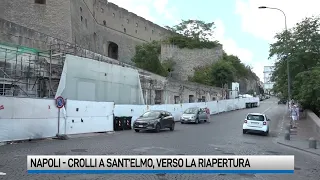Napoli. Crollo a Sant'Elmo, il castello si riapre: proseguono i controlli  sul costone