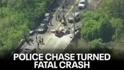 3 dead in police chase-turned fatal crash possibly connected to Lululemon theft in Delco