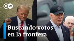 Biden y Trump visitan al mismo tiempo la frontera con México