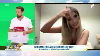 Miss Mondial: Fotbal pe tocuri. Andreea Spulber, candidata zilei