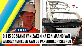 Despite the heat, work on the Papendrecht Bridge remains on schedule