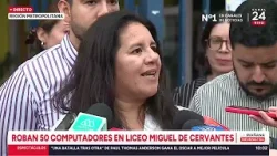 Roban computadores y alimentos de Liceo Miguel de Cervantes: tuvieron que suspender clases