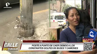 Ate: Utility pole collapses, but no injuries reported