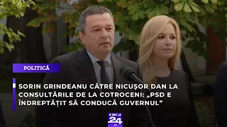 Sorin Grindeanu, la consultările de la Cotroceni: „PSD e îndreptățit să conducă Guvernul”