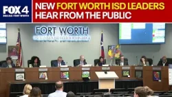 Новое руководство школьного округа Форт-Уэрт впервые выступило перед общественностью.