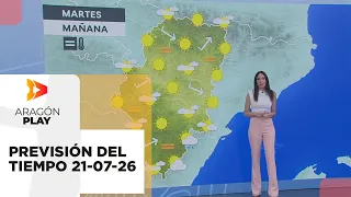 Weather forecast for Aragon, Tuesday, July 21